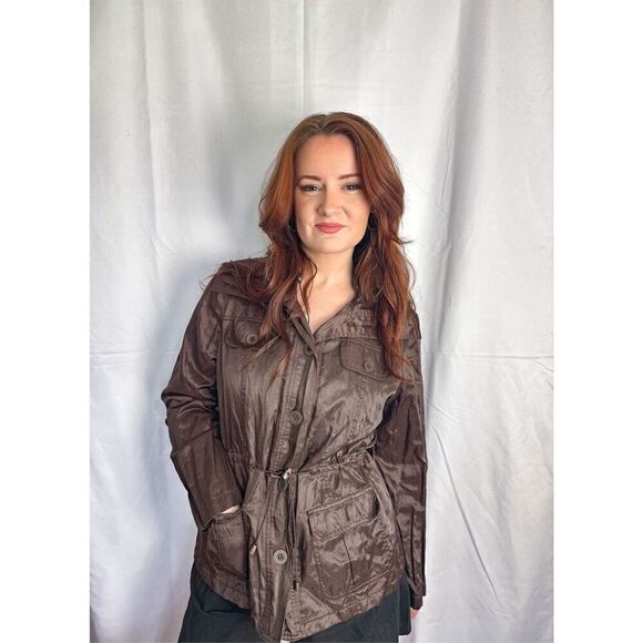 Ruby Red brown lightweight jacket - Picture 3 of 11